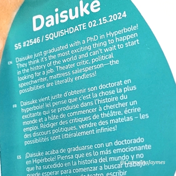 DAISUKE 🍵🍩 Green Matcha Donut Original Squishmallows By Kellytoy NWT - Picture 4 of 8